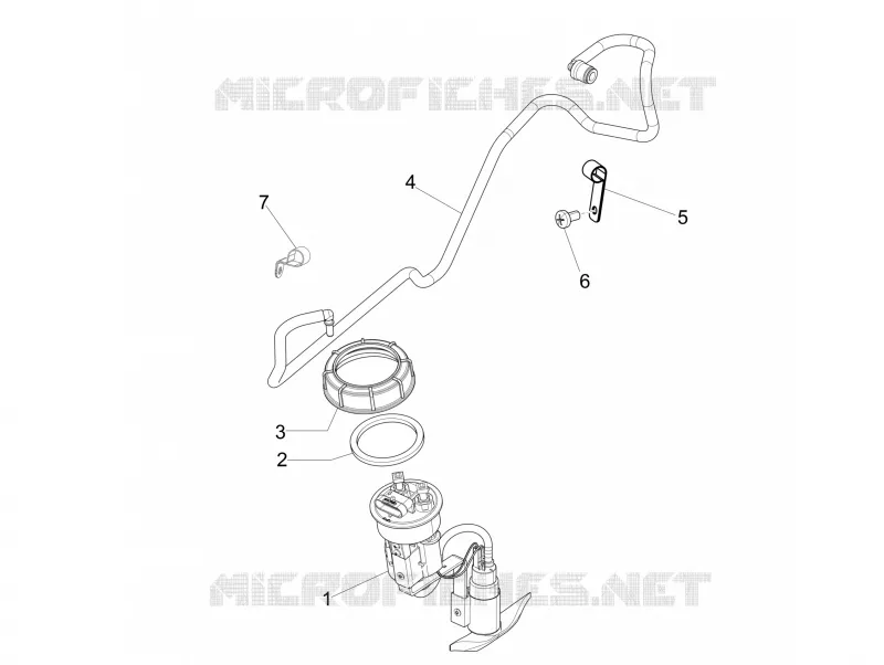 Instalation de l alimentation PIAGGIO PIAGGIO-SCOOTER 125 LIBERTY 2014  Liberty 4T 3V ie E3