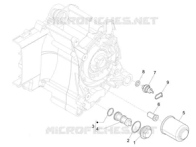 Couvercle volant magnetique - Filtre à huile PIAGGIO PIAGGIO-SCOOTER 125 LIBERTY 2013  Liberty 4T 