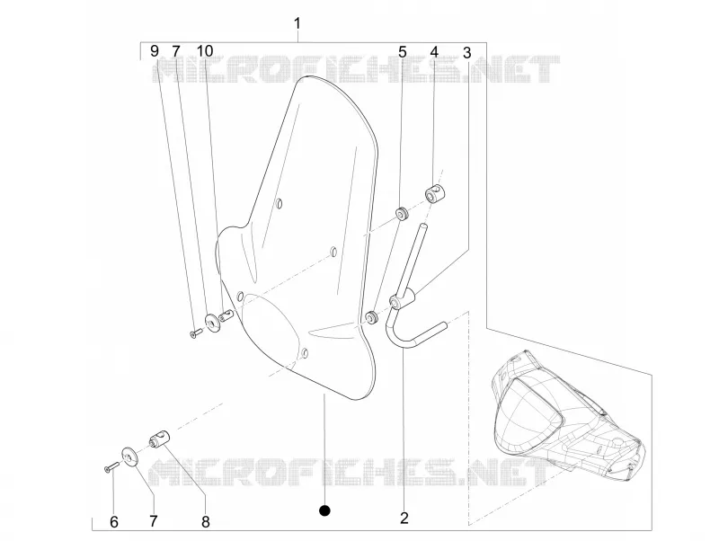 Pare-brise - Glaces PIAGGIO PIAGGIO-SCOOTER 125 LIBERTY 2014  Liberty 4T 
