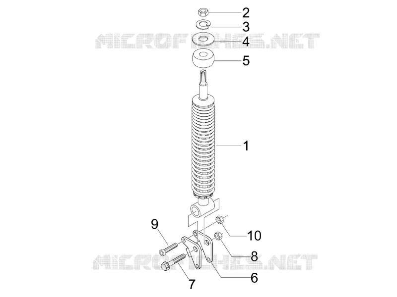 Suspension arrière - Amortisseur/s PIAGGIO PIAGGIO-SCOOTER 125 LIBERTY 2009  Liberty 4T Delivery E3