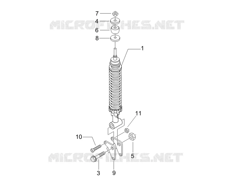 Suspension arrière - Amortisseur/s PIAGGIO PIAGGIO-SCOOTER 125 LIBERTY 2006  Liberty 4T E3