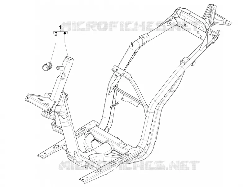 Châssis/coque PIAGGIO PIAGGIO-SCOOTER 125 LIBERTY 2012  Liberty 4T PTT E3 (E)
