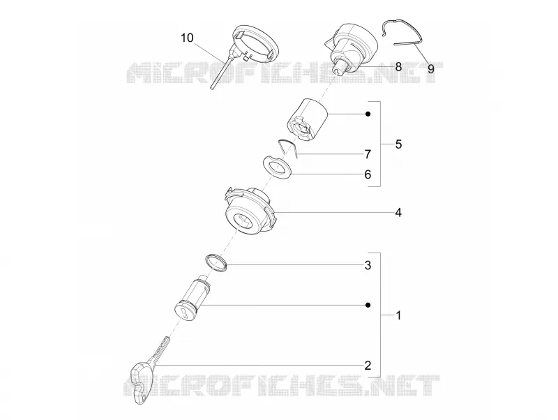 Serrures PIAGGIO PIAGGIO-SCOOTER 125 LIBERTY 2012  Liberty 4T PTT E3 (E)