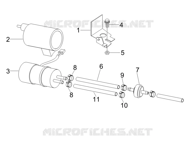 Instalation de l'alimentation PIAGGIO PIAGGIO-SCOOTER 125 LIBERTY 2006  Liberty 4T Sport E3