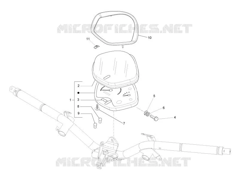 Groupe instruments - Cruscotto PIAGGIO PIAGGIO-SCOOTER 125 LIBERTY 2007  Liberty 4T Sport E3