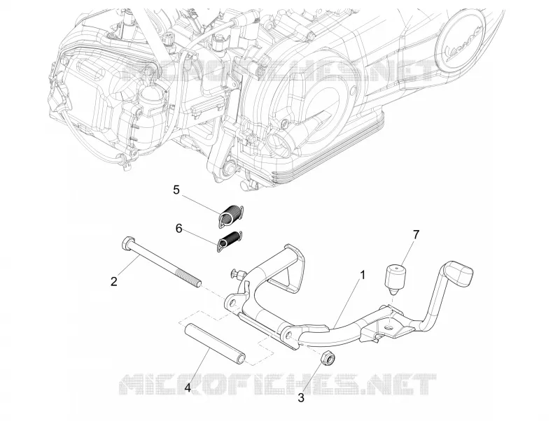 Béquille/s PIAGGIO PIAGGIO-SCOOTER 125 LIBERTY 2016  Liberty iGet 4T 3V ie ABS