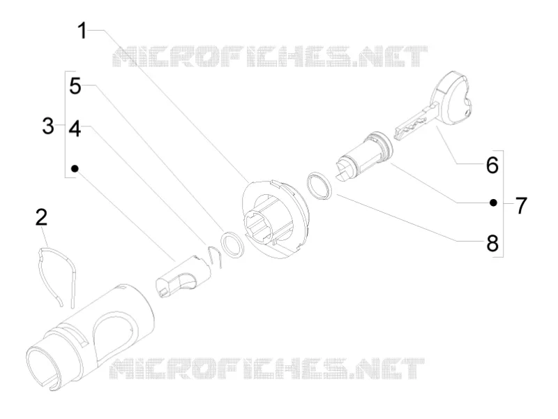Serrures PIAGGIO PIAGGIO-SCOOTER 50 LIBERTY 2013  Liberty 2T MOC