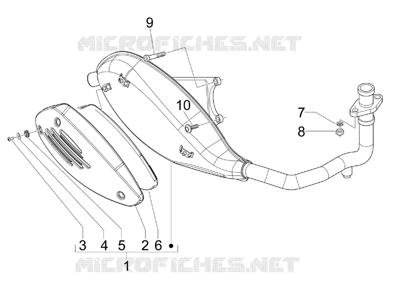 Silencieux PIAGGIO PIAGGIO-SCOOTER 50 LIBERTY 2012  Liberty 2T MOC
