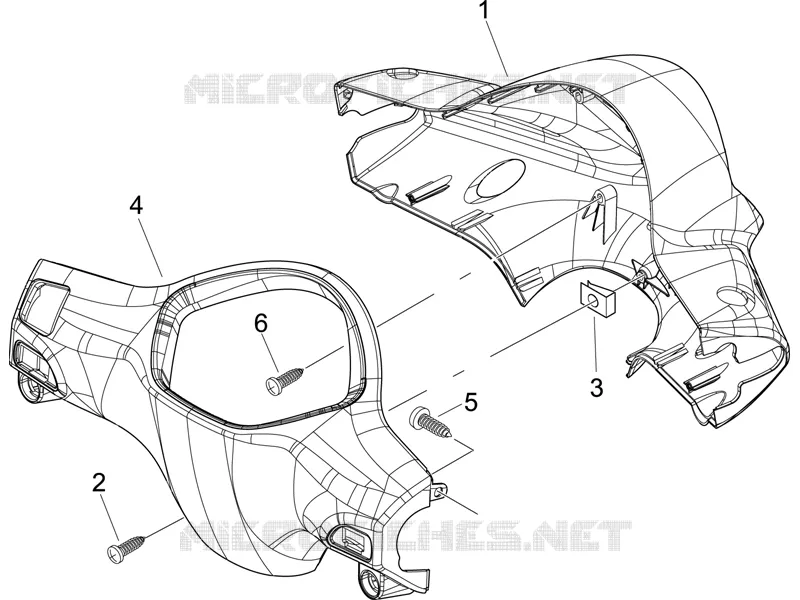Couvertures guidon PIAGGIO PIAGGIO-SCOOTER 50 LIBERTY 2008  Liberty 4T