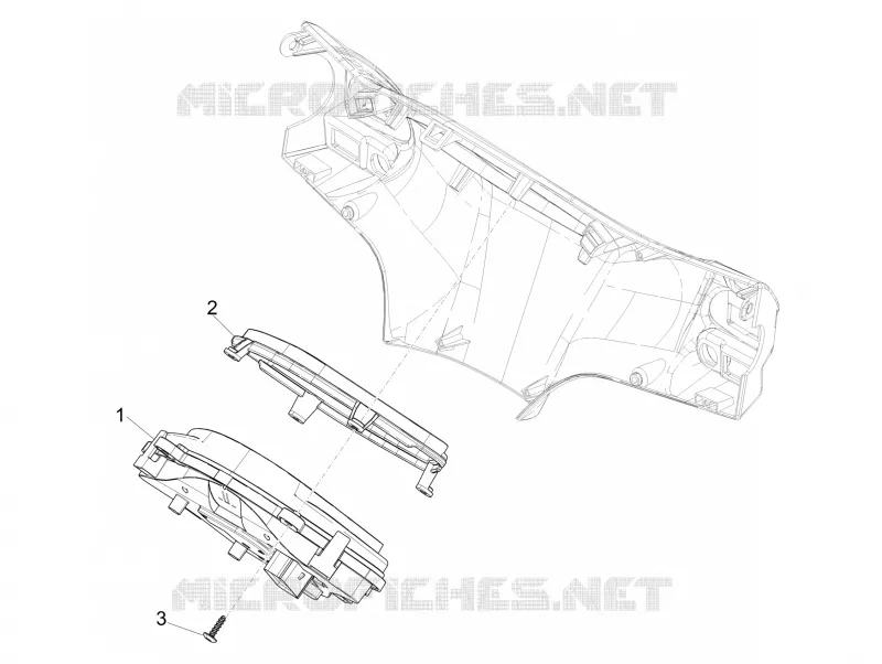 Groupe instruments - Cruscotto PIAGGIO PIAGGIO-SCOOTER 50 LIBERTY 2018  Liberty 4T 3V