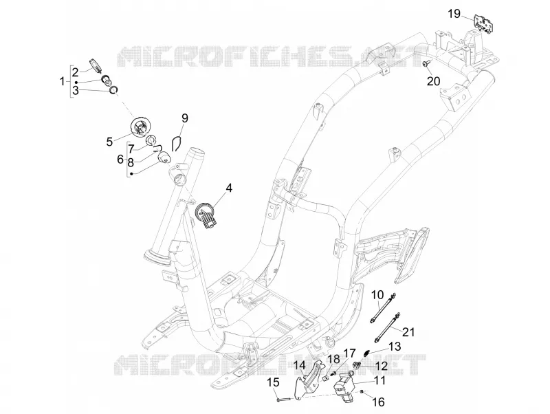 Serrures PIAGGIO PIAGGIO-SCOOTER 50 LIBERTY 2019  Liberty 4T 3V
