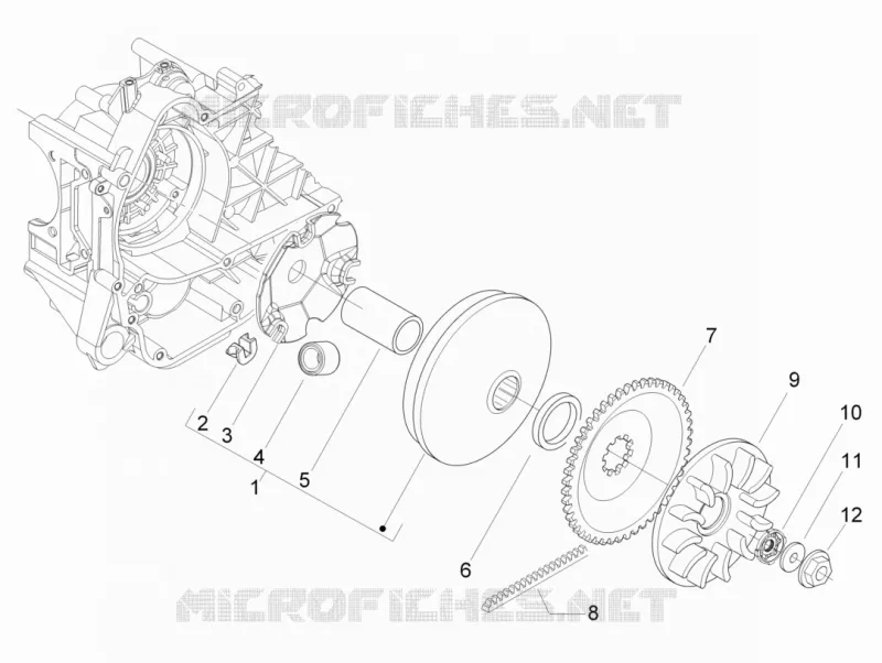 Poulie motrice PIAGGIO PIAGGIO-SCOOTER 50 LIBERTY 2016  Liberty 4T