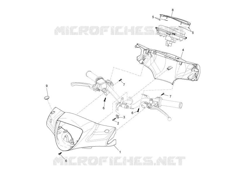 Couvertures guidon PIAGGIO PIAGGIO-SCOOTER 50 LIBERTY 2011  Liberty 4T MOC