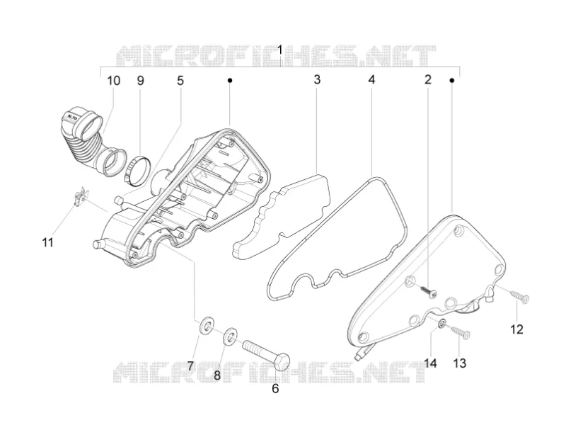 Filtre à air PIAGGIO PIAGGIO-SCOOTER 50 LIBERTY 2014  Liberty 4T MOC
