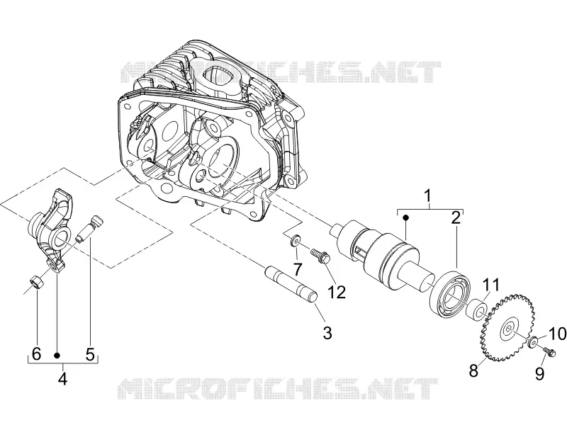 Groupe support balanciers PIAGGIO PIAGGIO-SCOOTER 50 LIBERTY 2011  Liberty 4T MOC