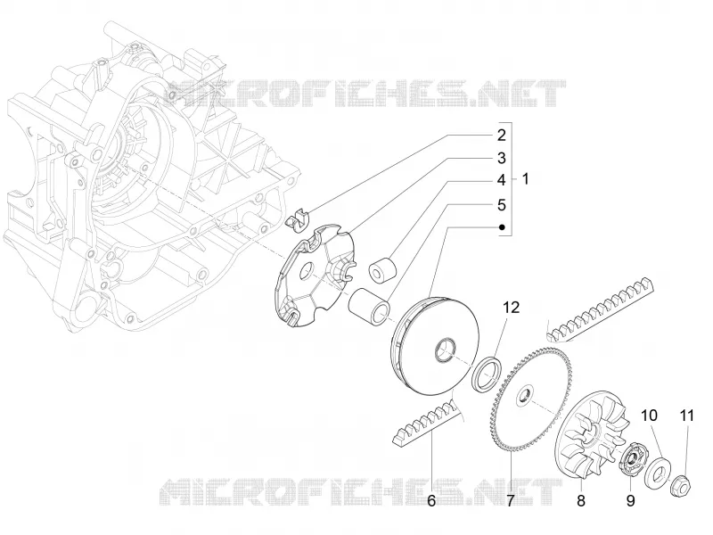 Poulie motrice PIAGGIO PIAGGIO-SCOOTER 50 LIBERTY 2011  Liberty 4T MOC
