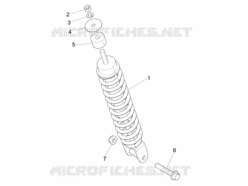 Suspension arrière - Amortisseur/s PIAGGIO PIAGGIO-SCOOTER 50 LIBERTY 2015  Liberty 4T MOC