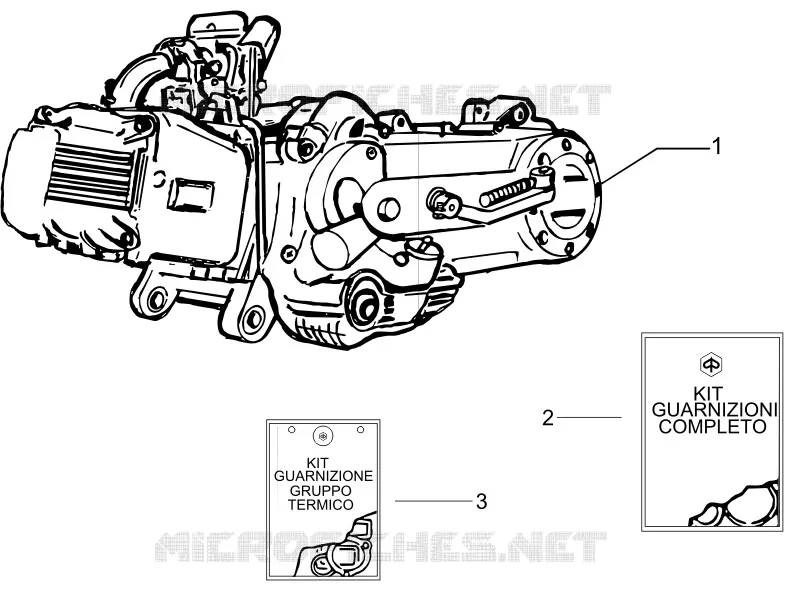 Moteur complet PIAGGIO PIAGGIO-SCOOTER 50 LIBERTY 2014  Liberty 4T PTT (B-NL)
