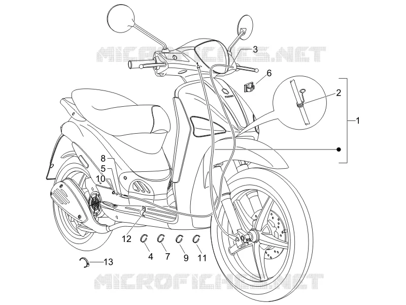 Transmissions PIAGGIO PIAGGIO-SCOOTER 50 LIBERTY 2010  Liberty 4T PTT (B-NL)