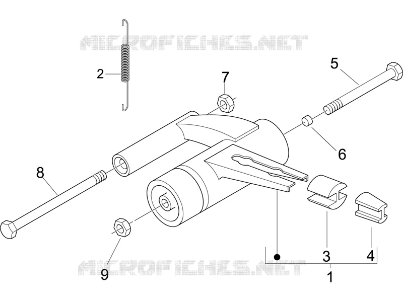 Bras oscillant PIAGGIO PIAGGIO-SCOOTER 50 LIBERTY 2008  Liberty 4T PTT (D)