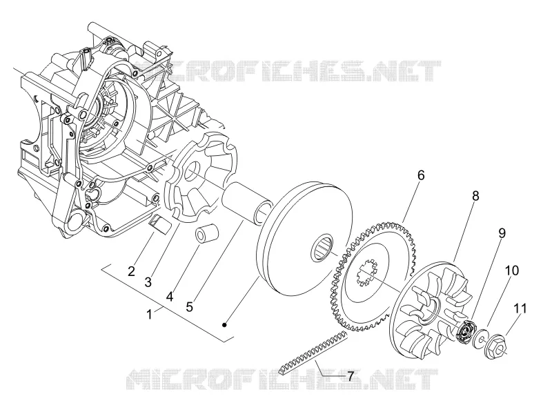 Poulie motrice PIAGGIO PIAGGIO-SCOOTER 50 LIBERTY 2014  Liberty 4T PTT