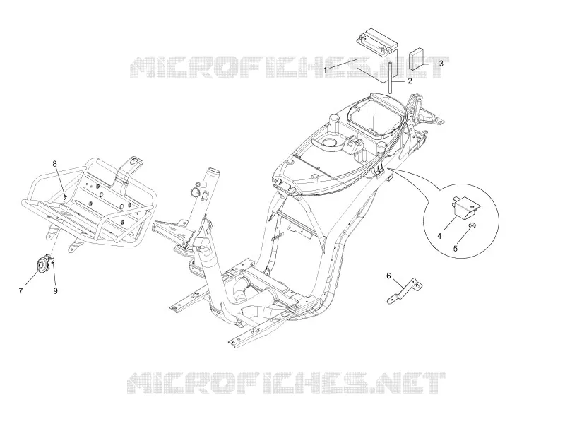 Relais - Batterie - Avertisseur sonore PIAGGIO PIAGGIO-SCOOTER 50 LIBERTY 2015  Liberty 4T NEXIVE 2015