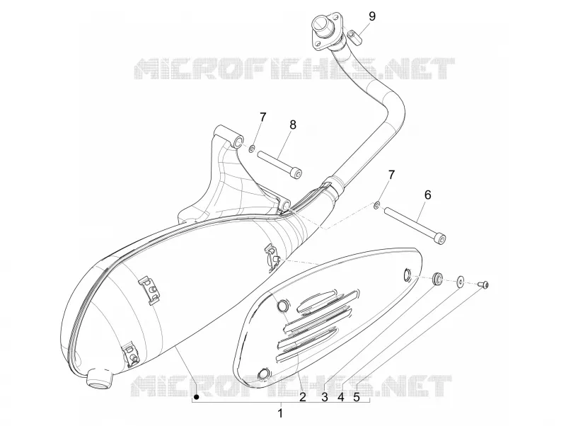 Silencieux PIAGGIO PIAGGIO-SCOOTER 50 LIBERTY 2014  Liberty 4T PTT