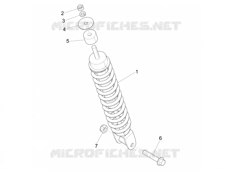Suspension arrière - Amortisseur/s PIAGGIO PIAGGIO-SCOOTER 50 LIBERTY 2010  Liberty 4T PTT