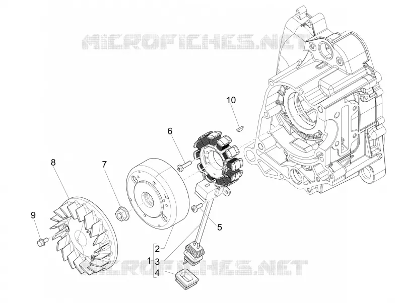 Volant magnetique PIAGGIO PIAGGIO-SCOOTER 50 LIBERTY 2014  Liberty 4T PTT