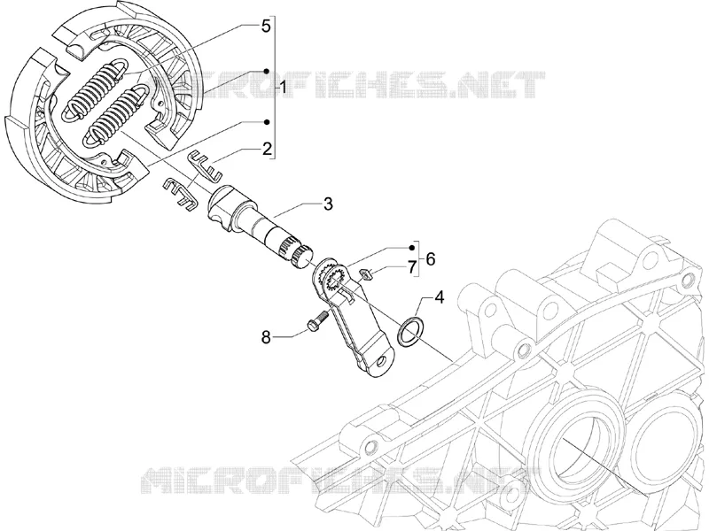 Frein posterieur - Mâchoire PIAGGIO PIAGGIO-SCOOTER 50 LIBERTY 2016  Liberty 4T Delivery