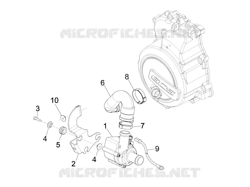 Pompe à eau PIAGGIO PIAGGIO-SCOOTER 125 MP3 2012  MP3 ie Touring