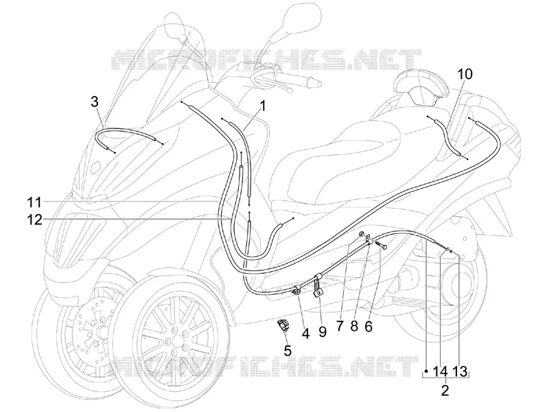 Transmissions PIAGGIO PIAGGIO-SCOOTER 125 MP3 2012  MP3 ie Touring