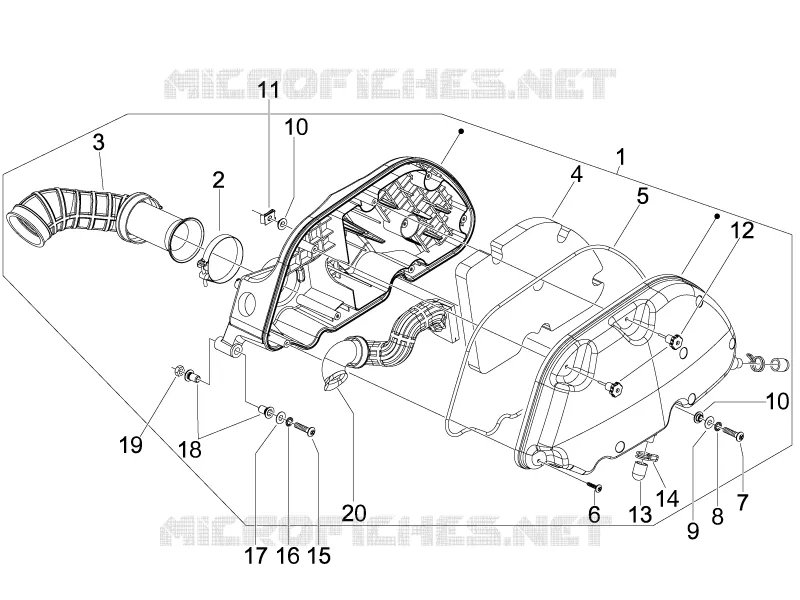 Filtre à air PIAGGIO PIAGGIO-SCOOTER 300 MP3 2011  MP3 ie LT - Sport