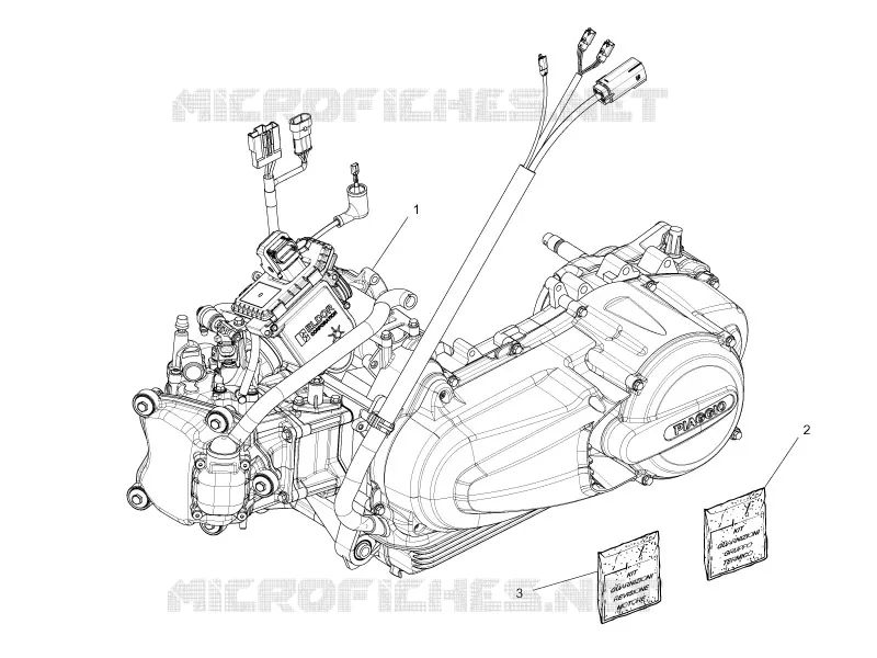 Moteur complet PIAGGIO PIAGGIO-SCOOTER 300 MP3 2010  MP3 ie LT - Sport