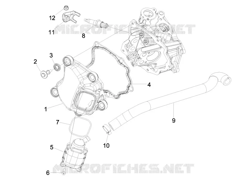 Couvercle culasse PIAGGIO PIAGGIO-SCOOTER 300 MP3 2010  MP3 ie MIC