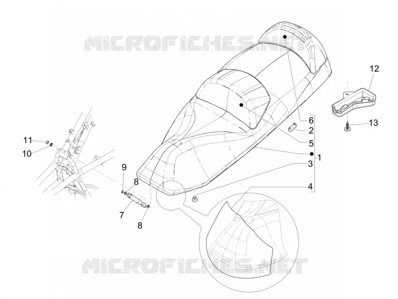 Selle/sieges PIAGGIO PIAGGIO-SCOOTER 300 MP3 2016  MP3 LT ENJOY