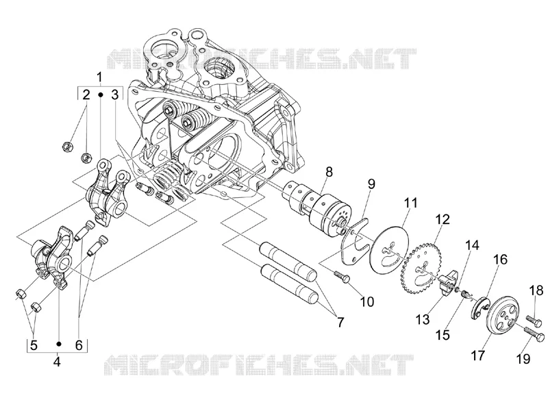 Groupe support balanciers PIAGGIO PIAGGIO-SCOOTER 300 MP3 2015  MP3 YOUrban LT ERL