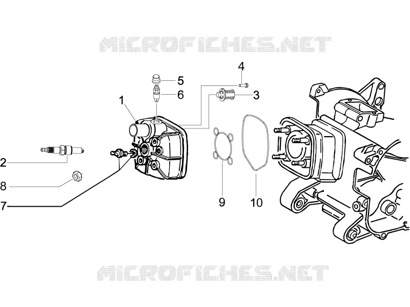 Couvercle culasse PIAGGIO PIAGGIO-SCOOTER 50 NRG 2013  NRG Power DD