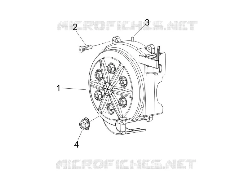 Couvercle volant magnetique - Filtre à huile PIAGGIO PIAGGIO-SCOOTER 50 NRG 2013  NRG Power DD