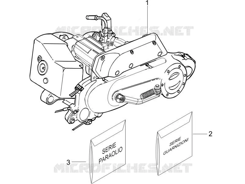 Moteur complet PIAGGIO PIAGGIO-SCOOTER 50 NRG 2012  NRG Power DD H2O