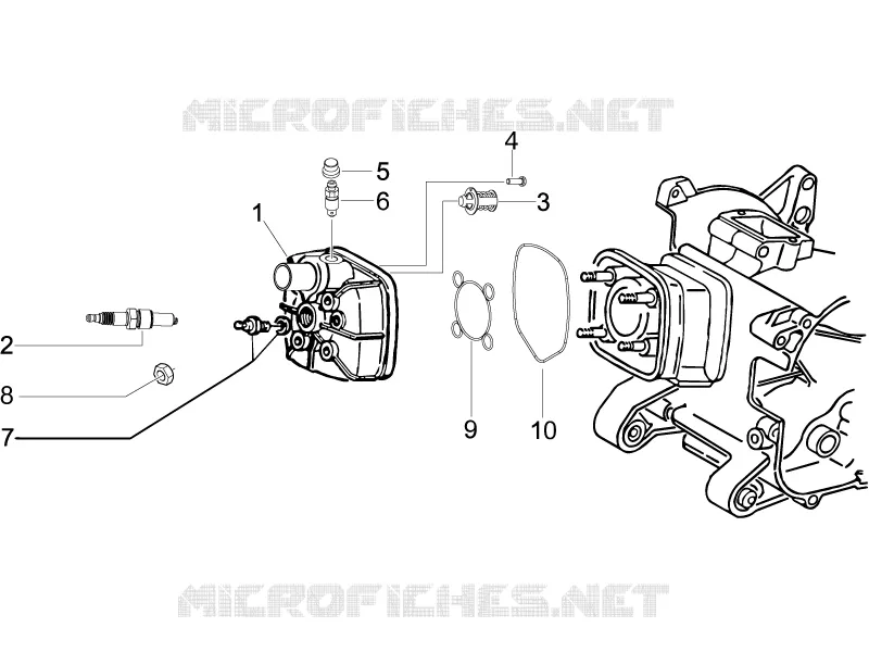 Couvercle culasse PIAGGIO PIAGGIO-SCOOTER 50 NRG 2012  NRG Power DD Serie Speciale