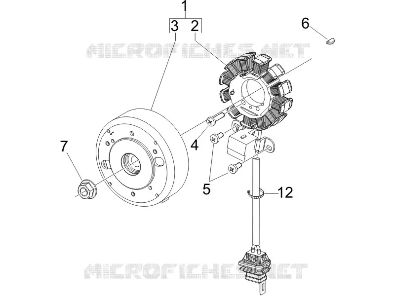 Volant magnetique PIAGGIO PIAGGIO-SCOOTER 50 NRG 2012  NRG Power DD Serie Speciale