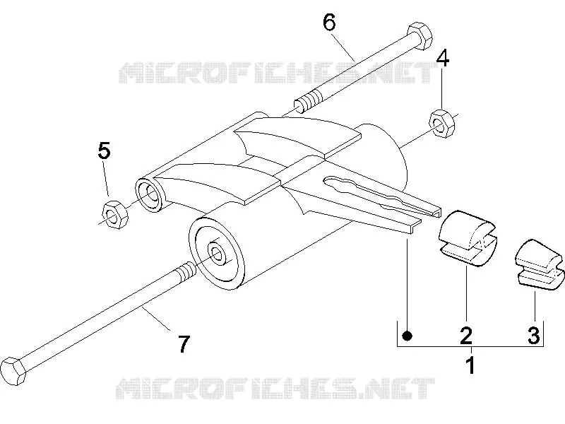Bras oscillant PIAGGIO PIAGGIO-SCOOTER 50 NRG 2009  NRG Power DT Serie Speciale