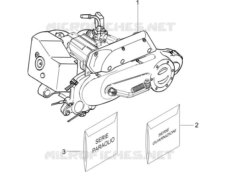 Moteur complet PIAGGIO PIAGGIO-SCOOTER 50 NRG 2009  NRG Power DT Serie Speciale