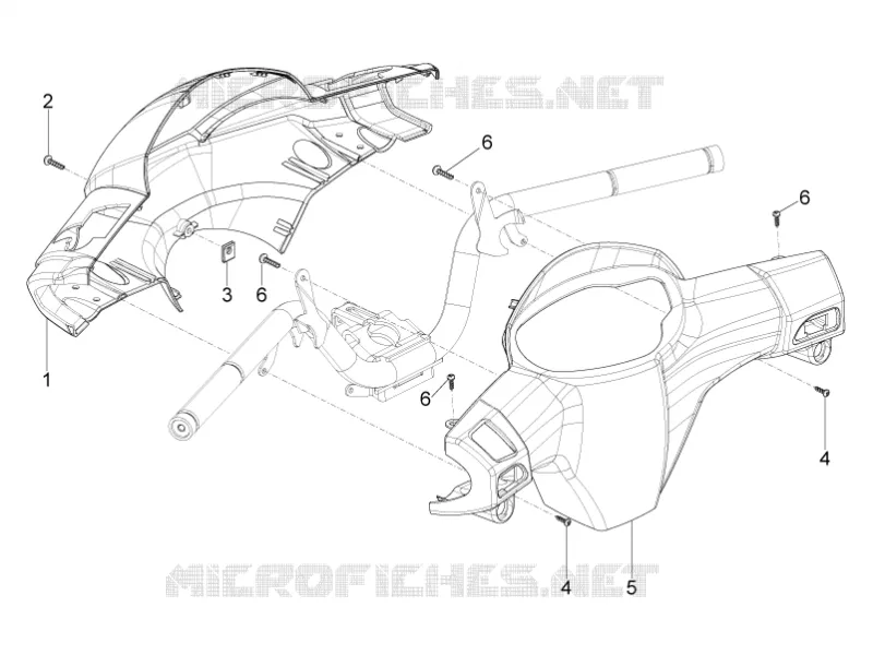 Couvertures guidon PIAGGIO PIAGGIO-SCOOTER 125 TYPHOON 2011  Typhoon 4T 2V Euro 3