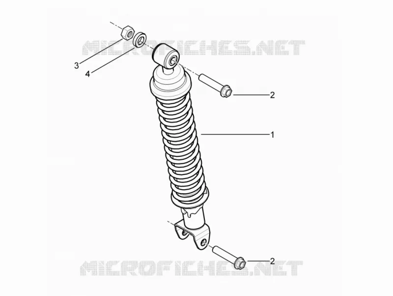 Suspension arrière - Amortisseur/s PIAGGIO PIAGGIO-SCOOTER 50 TYPHOON 2011  Typhoon 2T Euro 3