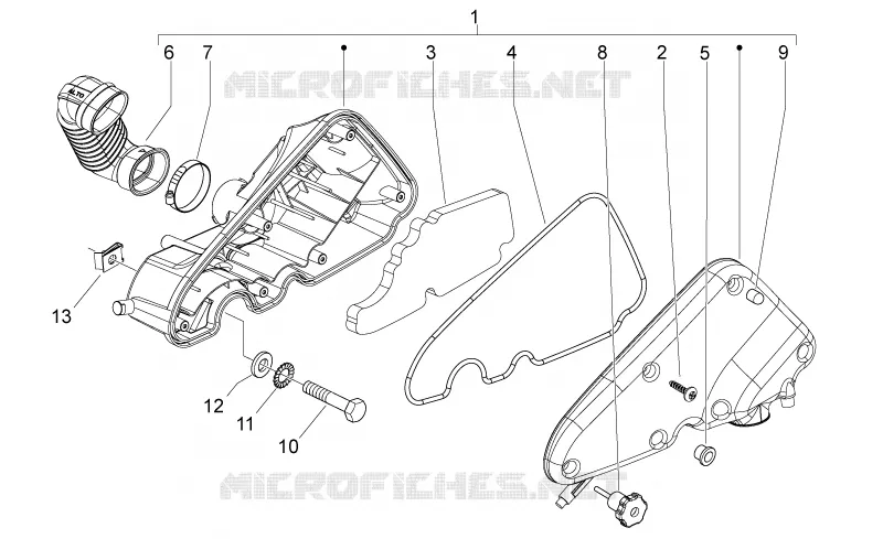 Filtre à air PIAGGIO PIAGGIO-SCOOTER 50 TYPHOON 2013  Typhoon 2T Euro 3