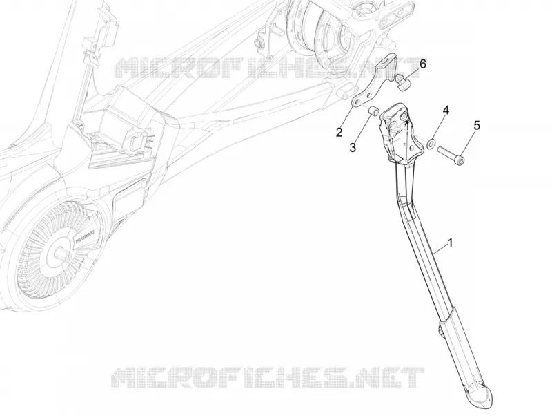 Béquille/s PIAGGIO PIAGGIO-BICYCLE Electric WI-BIKE 2016  Wi-Bike Enel