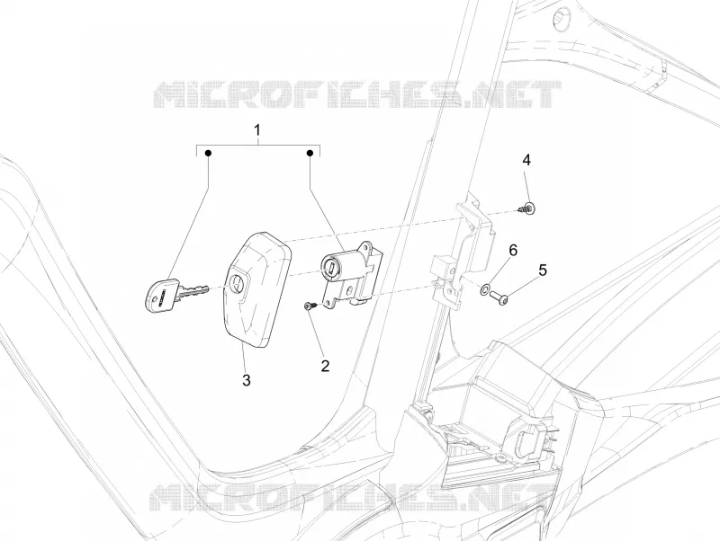 Serrures PIAGGIO PIAGGIO-BICYCLE Electric WI-BIKE 2016  Wi-Bike Enel