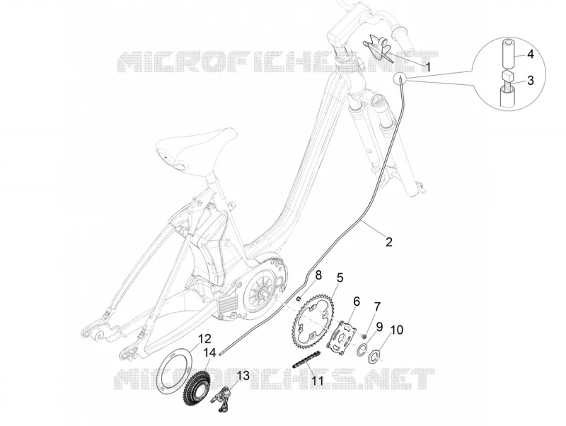 Changement de vitesse (SHIMANO) PIAGGIO PIAGGIO-BICYCLE Electric WI-BIKE 2016  Wi-Bike Mas Deore Active